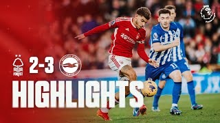 HIGHLIGHTS  NOTTINGHAM FOREST 23 BRIGHTON  PREMIER LEAGUE [upl. by Almire193]