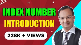 1  Index number  Part 1  Introduction  Statistics  Chandan Poddar [upl. by Eydnarb363]