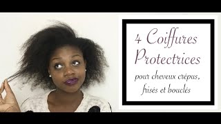 Coiffures protectrices rapides à réaliser sur cheveux crépus frisés et bouclés [upl. by Enelaehs]