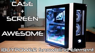 The Case with a Screen built in iBUYPOWER Snowblind Element [upl. by Camille]