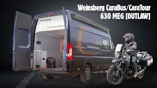 Der perfekte Camper Van für MotoradFahrer CaraBusCaraTour 630 MEG OUTLAW [upl. by Notxap]