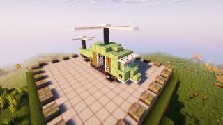 How to Build a Combat Helicopter in Minecraft  Ultimate Building Guide [upl. by Leventhal]