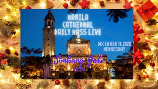 Manila Cathedral Live First Day of Simbang Gabi 430AM December 16 2020 Misa De Gallo [upl. by Nerua]