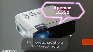 Test przegląd projektora Apeman LC350  Apeman LC350 projector review test [upl. by Aushoj]