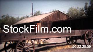 1972 Borax mining museum ruins with rusted wagon train carts DEATH VALLEY CALIFORNIA [upl. by Eissirhc207]