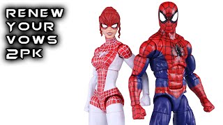 Marvel Legends SPIDERMAN amp SPINNERET Renew Your Vows 2Pack Action Figure Review [upl. by Garv751]