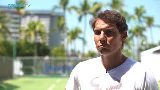 Rafa Nadal quotreadyquot to compete in Acapulco pretournament interview [upl. by Anjanette]