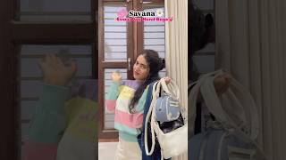 SAVANA BAGS HAUL😍 handbags basic bags savana savanabyurbanic viralvideo savanasale [upl. by Zorine]