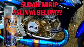 CARA CAT BAK MESIN amp VELG KAWASAKI NINJA R HASIL MIRIPBQATNA ASLI [upl. by Dnar]