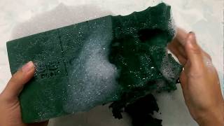 Asmr Wet Soapy Floral Foam Block Crush No talking satisfying [upl. by Mcdonald]