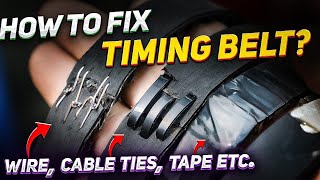 We try janky methods for repairing a timing belt [upl. by Annawt454]