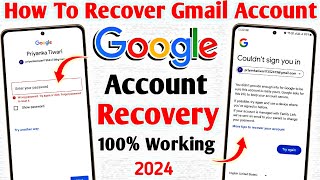 Gmail account recovery without password and email  Gmail Account ka password bhul Jane par kya kare [upl. by Sedberry]