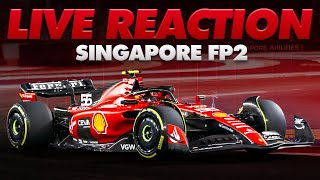 A Ferrari fan reacts to SINGAPORE FP2😮 with TELEMETRY [upl. by Annait]