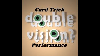 Double Vision card effect Performance cardtricks magictricks [upl. by Erdua118]