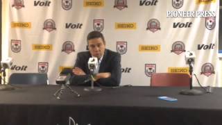 Video MNUnitedFC coach Manny Lagos on the tough controversial NASL semifinal loss Saturday [upl. by Apoor]