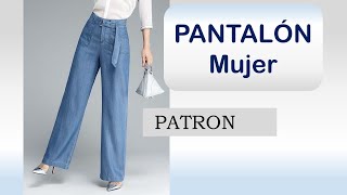 Pantalón de Mujer  Patron Paso a Paso [upl. by Inna285]