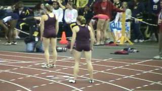 Big 10 Indoor Track Championship Heather Dornidens 600m Race [upl. by Jewel]