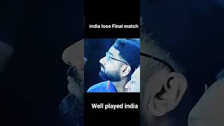 India Loss CWC Final 💔😥 Well Played India We will support You Always 💔😥 cwc23 worldcup viral [upl. by Cristy34]