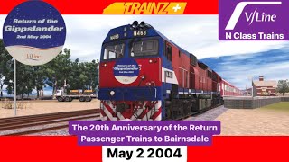 TRS22  The 20th Anniversary of the Return Passenger Trains to Bairnsdale 2004 [upl. by Tyrrell]