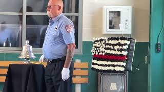 Bellringing ceremony for fallen Pa fire officer [upl. by Adler]