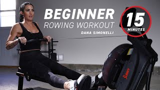 Beginner Rowing Workout  BASIC INTERVAL TRAINING  15 Minutes [upl. by Hanavas184]