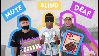 BLIND DEAF amp MUTE CHALLENGE ft Los Boyz [upl. by Ydnab]