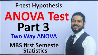 ANOVA test Part 3 Two Way ANOVA F test Hypothesis MBS First Semester Statistics Solution in Nepali [upl. by Iahk432]