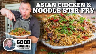 Asian Chicken amp Noodle Stirfry  Blackstone Griddles [upl. by Karil384]