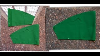 Sleeves cutting for churidar kurthi without lining [upl. by Phippen]