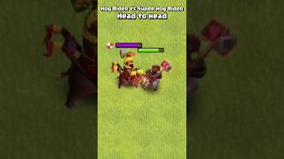 Hog Rider Vs Super Hog Rider  Clash of Clans [upl. by Steere]