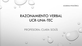 Semana 9 Razonamiento Verbal Curso PAA Grupo 1 2024 [upl. by Sukram]