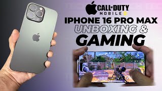 iPhone 16 Pro Max Gaming Test  Call of Duty Mobile  Max Graphics  Max Framerate [upl. by Nahtahoj833]