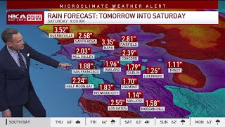 Forecast Atmospheric River rain timeline into the weekend [upl. by Aikem220]