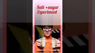 Salt and Sugar Experiment 😂shortsfeed trending [upl. by Langill932]