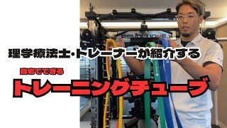 ゴムチューブのトレーニング方法を紹介筋トレ家トレ [upl. by Raymonds]