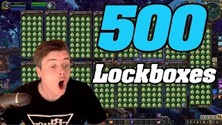 WoW 92 Opening up 500 LOCKBOXES [upl. by Sirama]