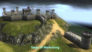 Stronghold 2 Siege Mode Marksburg Attacker Side [upl. by Lyndsey]