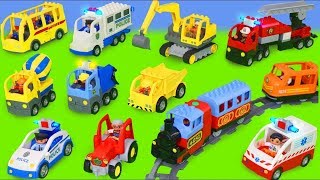 LEGO DUPLO Koparka Ciągnik ciężarówka zabawki dźwig Bagrownica Excavator Toys [upl. by Cirederf]