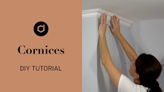 How to install cornices Quick amp easy DIY tutorial by decoflair [upl. by Yhcir]