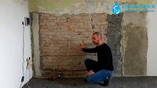 Ripristino intonaco muro interno da umidità TUTORIAL [upl. by Sinnoda]