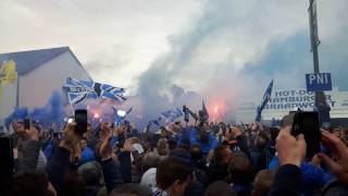 Aankomst bus Club Brugge aan het stadion [upl. by Hanae]