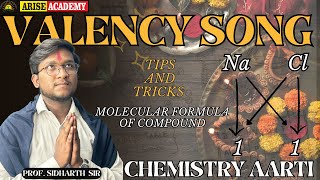 Chemistry Valency Song  Chemistry Aarti  Molecular Formula of Compound  Tips to find valency [upl. by Kirchner]