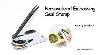 How to ues Custom Brass Embossing Stamp Logo Personalized Embossing Seal Stamp [upl. by Selrac]