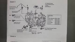 Intro  2002 Acura MDX Touring  Transmission Torque and Shift Solenoids and Pressure Switches [upl. by O'Driscoll953]