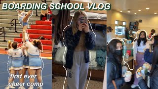 BOARDING SCHOOL VLOG cheer comp starbucks grwm [upl. by Ethelind]