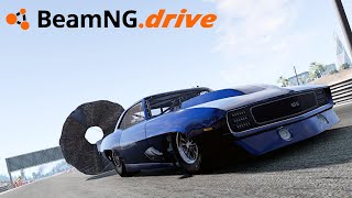 INSANE 3500HP Drag Camaro Vs EVERYONE  BeamNgdrive [upl. by Annayram]