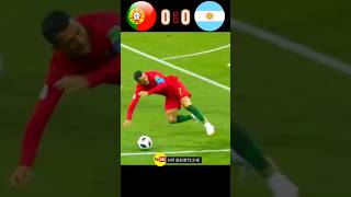 Portugal vs Argentina 42 match Score shortvideo vairalshorts highlights cr7 football trending [upl. by Kilian456]