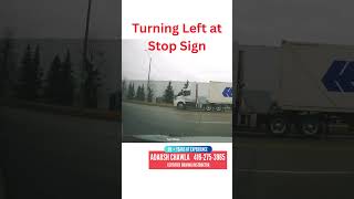 Turning Left at Stop Signs G2 Test Tips and Tricks  Driving Test Tutorial [upl. by Benedic918]