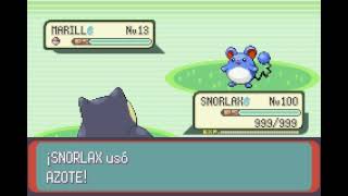 POKEMON EMERALD  SNORLAX  AZOTE  FLAIL [upl. by Atinihs]