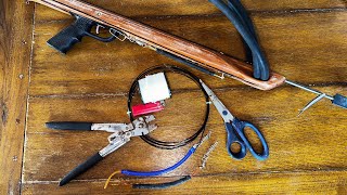 How To Rig A Speargun  No Reel  Reel  Breakaway [upl. by Roche]